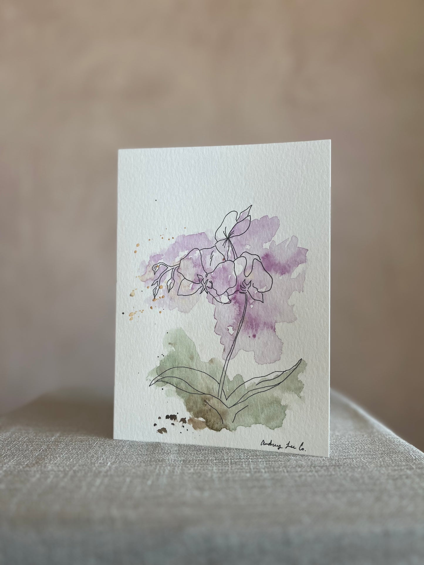Hand-Painted Greeting Card