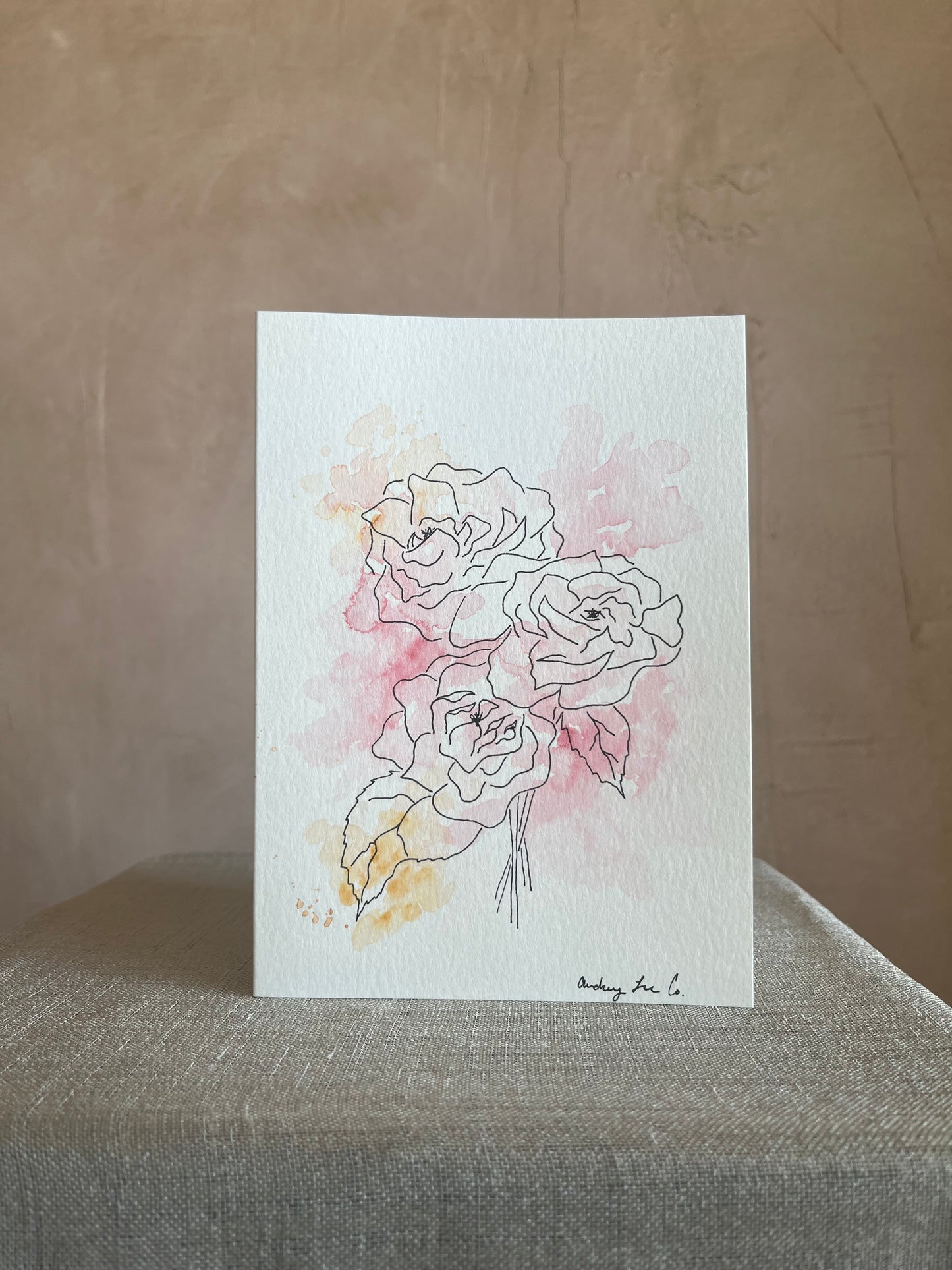 Hand-Painted Greeting Card