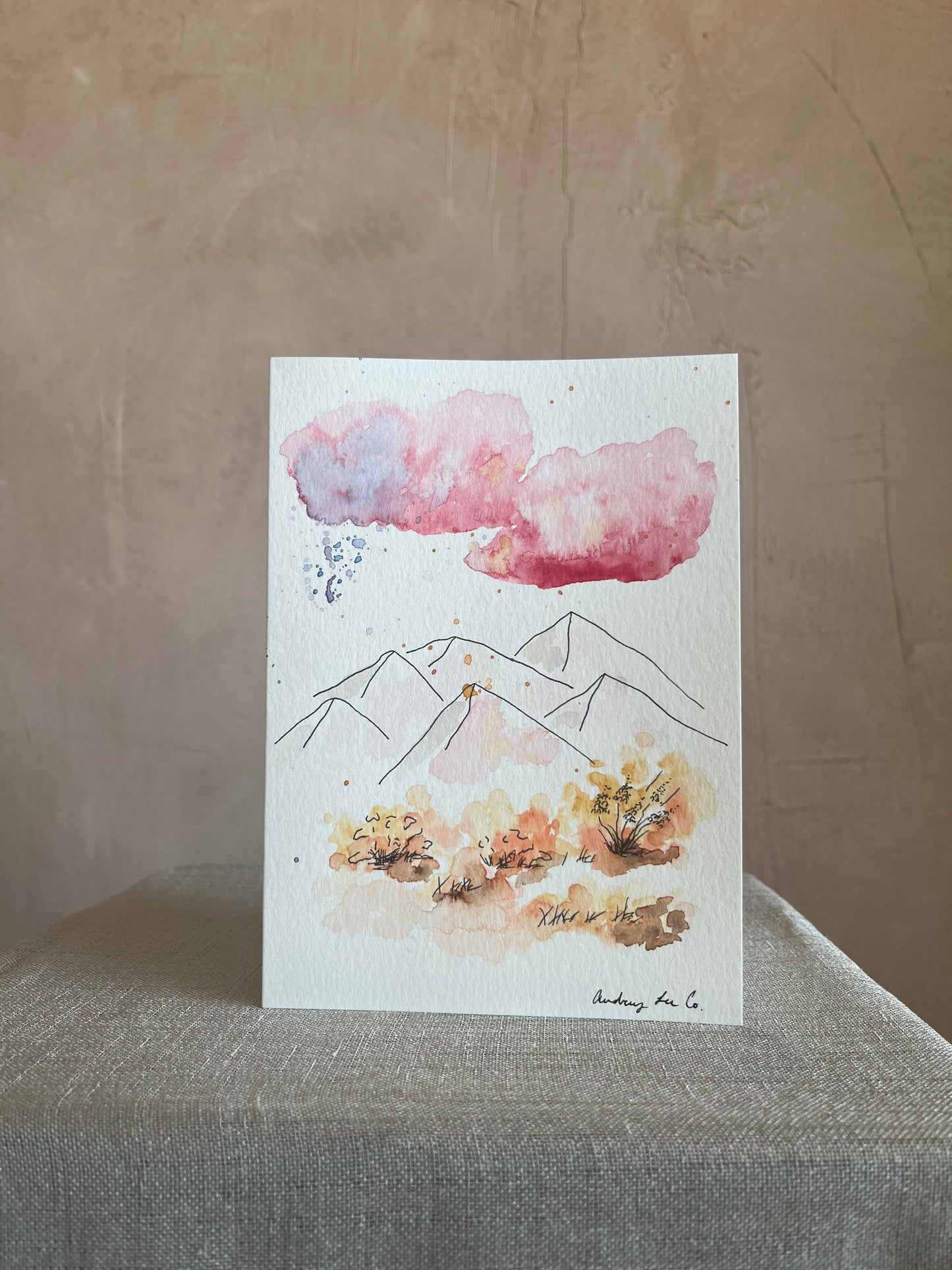 Hand-Painted Greeting Card